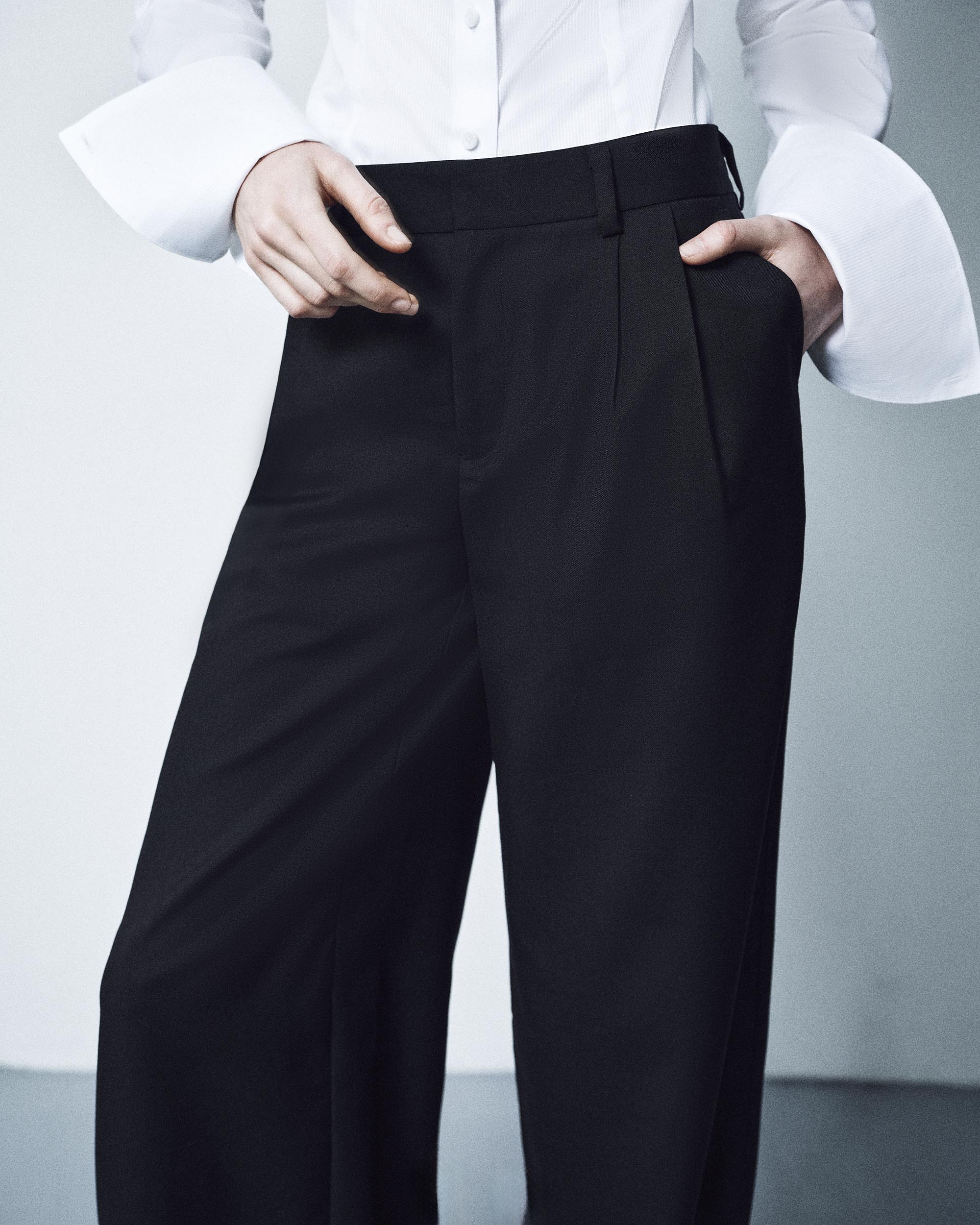 Wide Leg Tailored Trouser - Image 5