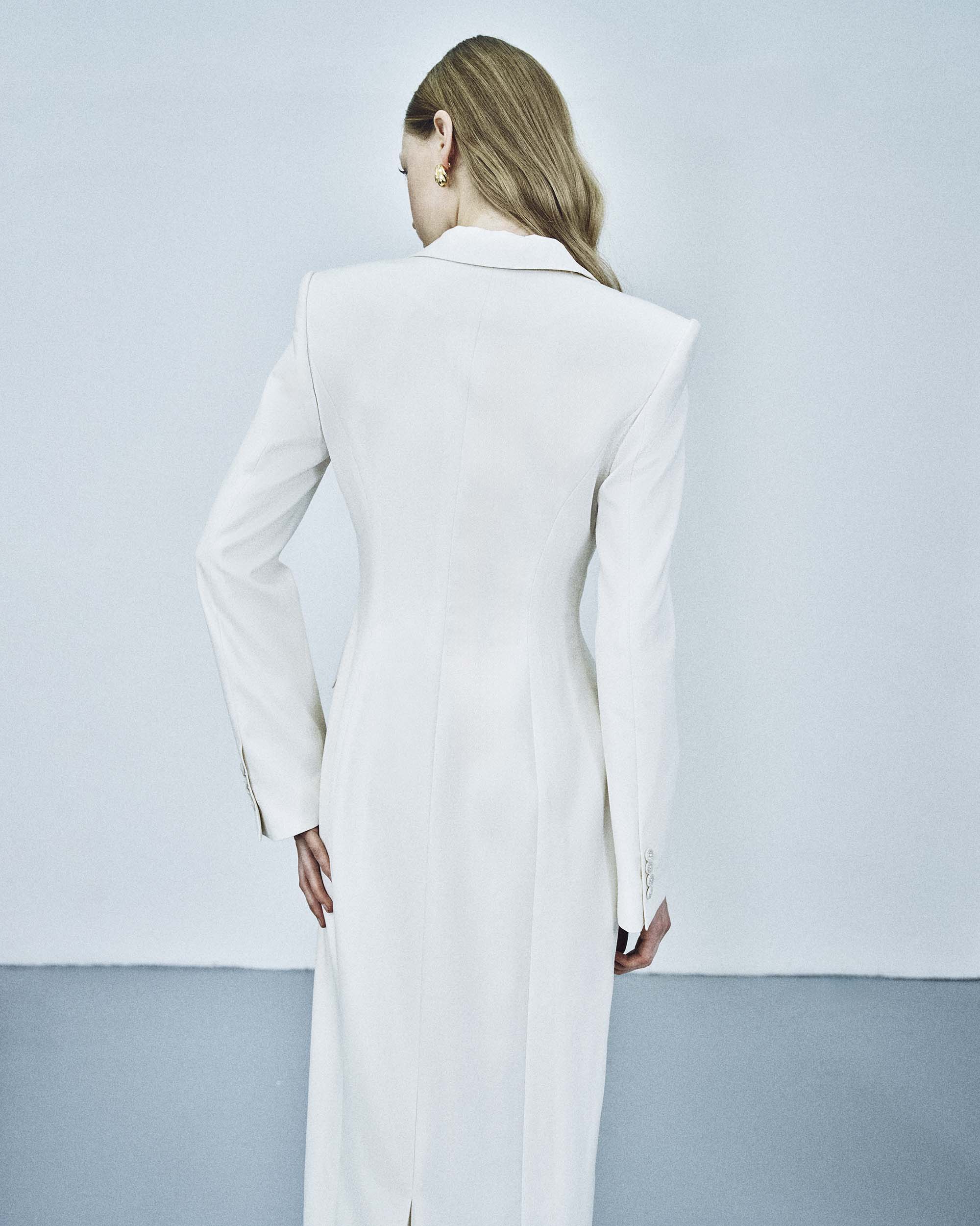 Deep Neckline Tailored Dress - Image 4